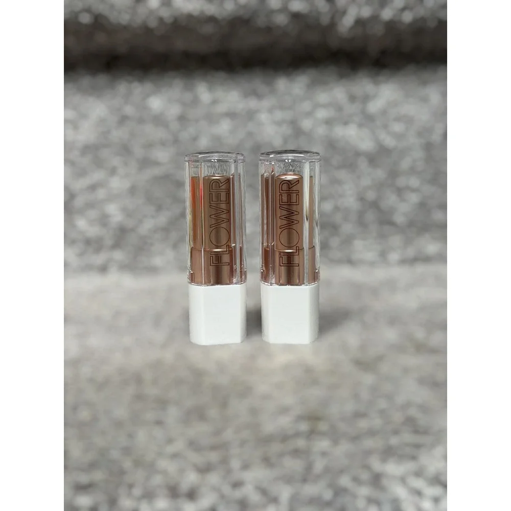 NEW Discontinued Flower Beauty Petal Pout Lot of 2 Pink Dusk Cream Lipstick - Picture 2 of 8